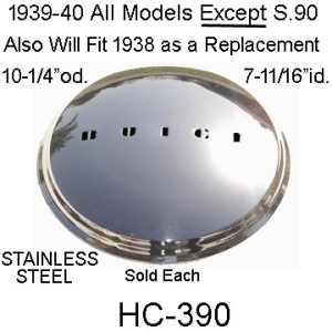 1939-1940 Buick Hub Cap Except Limited Ser.90. HC-390