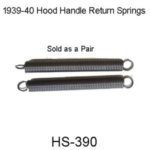 1939-1940 Buick Hood Handle Return Springs 1Pair. HS-390