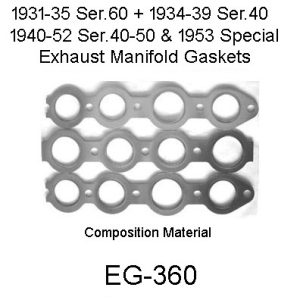 1931-1953 Buick ser 40 & 50 Exhaust Manifold Gaskets. EG-360