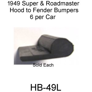 1949 ser 50& 70 Buick Hood To Fender Bumpers. HB-49L