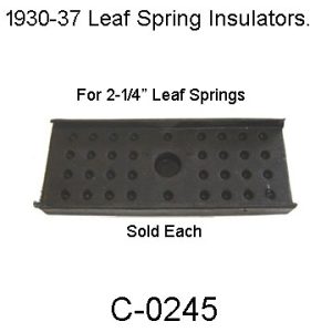 Buick Leaf Spring Insulator. Fits 2-1/4"Leafs