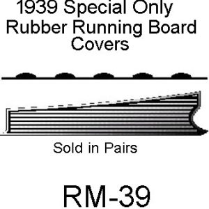 1939 Ser. 40 ONLY, Buick Running Board Mats. RM-39