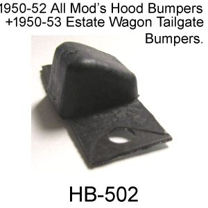 1950-1952 Buick Hood Bumper & Tailgate Bumpers.