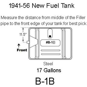 1941-1956 Buick Fuel Tank (See Specs.) Shipping Cost $60.00 In U.S.