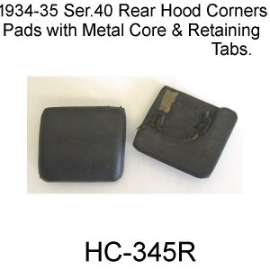 1934-35 Ser. 40 Buick Rear Hood Corner Pads. HC-345R