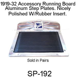 1919-32 Buick Running Board Accessory Step Plates. SP-192