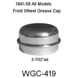 1941-1959 Buick Front Wheel Grease Dust Cap. WGC-419