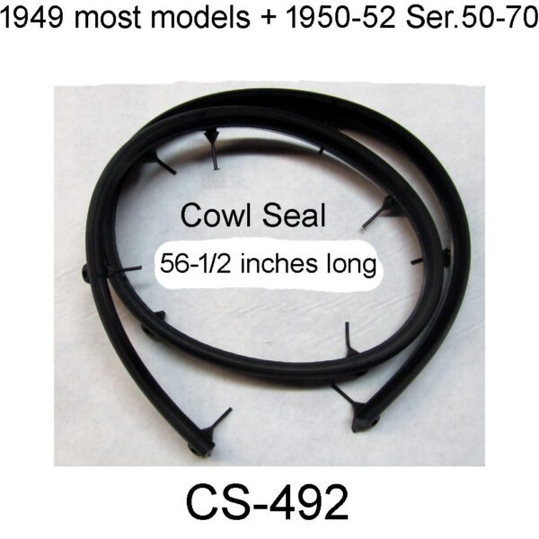 1949-1952 Ser 50&70 Buick Cowl To Hood Seal 1-Pc