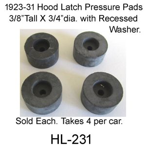 1923-1931 Buick Hood Latch Pads. HL-231