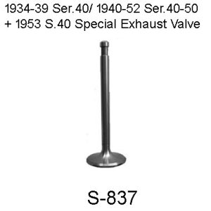 1934–1953 Buick Series 40 & 1937–1952 Series 50 Exhaust Valve – S‑837