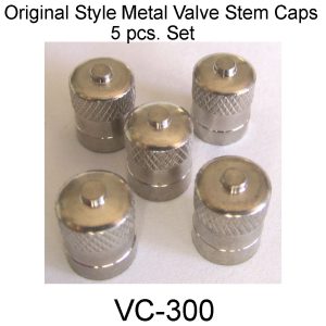 1930-1960 Buick Metal Valve Stem Cover Set of 5. VC-300