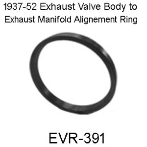 1936-1952 Ser 60-70-80-90 Buick Exhaust Valve Body To Manifold Metal Ring