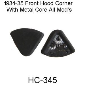 1934-1935 Buick Front Hood Corner Pads. HC-345