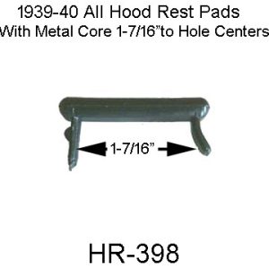 1939-1940 Buick Hood Rest Pad. HR-398
