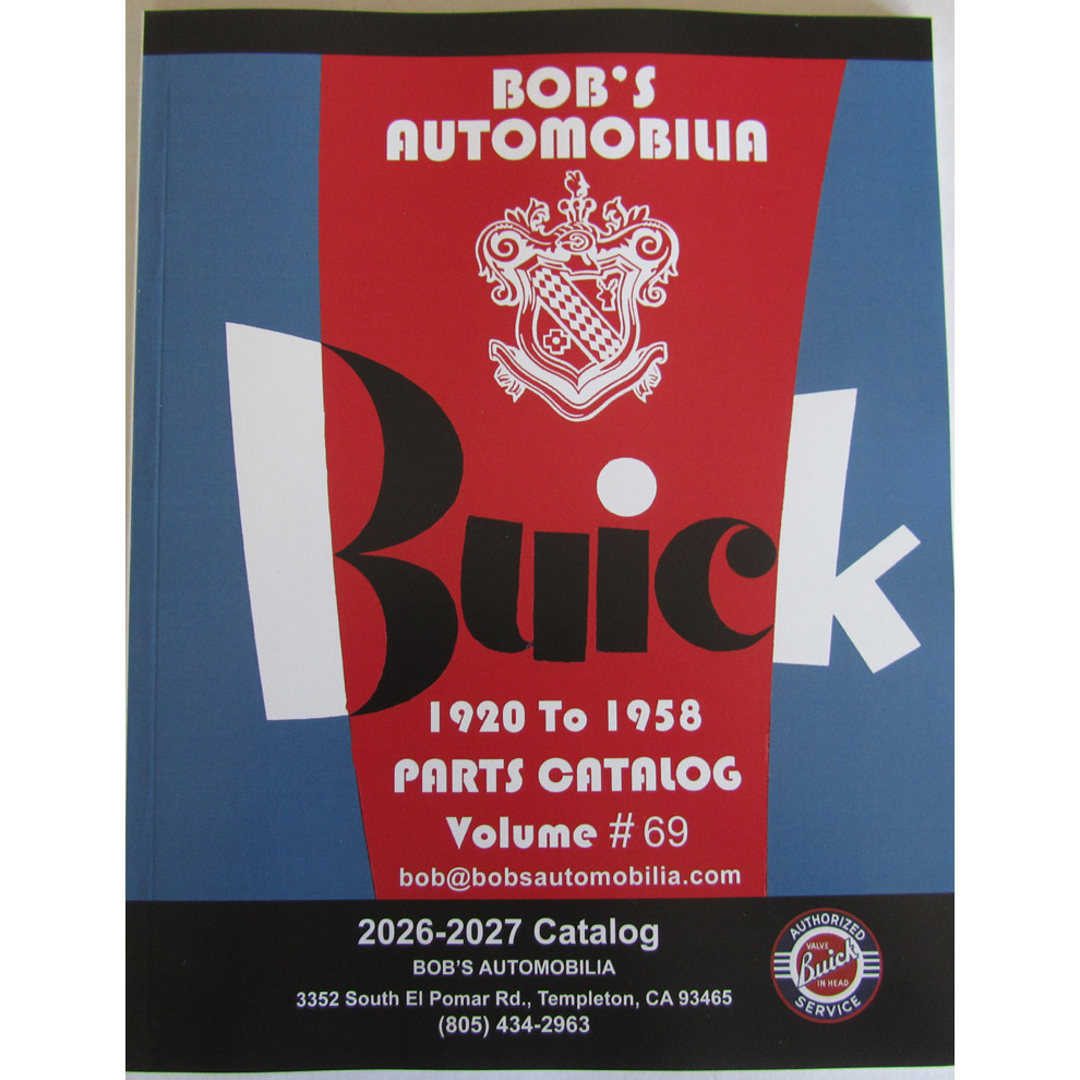 Bob's Sales Catalog For Buick Parts (Free W/Other Purchase
