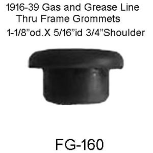 1916-1939 Buick Gas Line Thru Frame Grommet.  FG-160