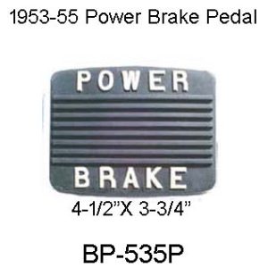 1953-1955 Buick Power Brakes Brake Pad. BP-535P