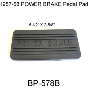 1957-1958 Buick Brake Pedal Pad "Black". BP-578B