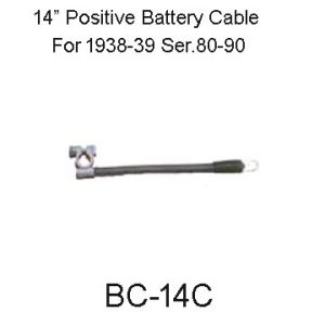 1938-1939 Buick Ser 80-90 Positive Battery Cable. BC-14C