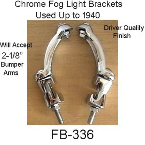 1933-1940 Buick Fog Lamps Brackets. FB-339