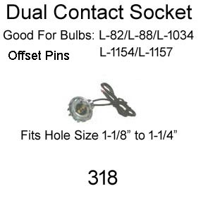 Contact Lead & Socket Assy. Dual Contact #318