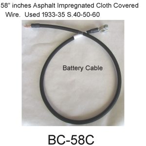 1933-1935 BUICK  S.40-50-60 Positive Battery Cable   BC-58C