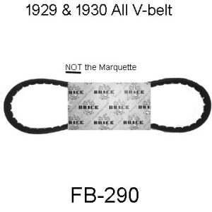 1929-1930 Buick All Fan V Belt . FB-290