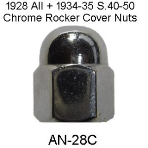 1928+1934-1935 Buick S.40-50 Valve Cover Acorn Nut "Chrome". AN-28C