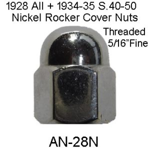 1928+1934-1935 BUICK  S.40 Valve Cover Acorn Nut "Nickel"All  AN-28N