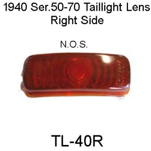 1940 Buick Ser. 50-70 Taillight Lens Right. TL-40R
