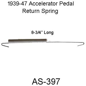 1939-1947 Buick ALL Accelerator Return Spring.  AS-397