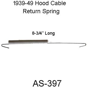 1939-1949 Buick Hood Cable Return Spring. AS-397