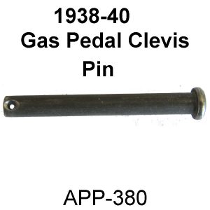 1938-1940 BUICK  Gas Pedal Base Clevis Pin . APP-380