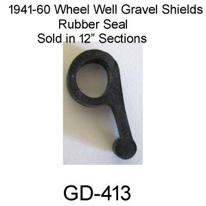 1941-1960 BUICK Gravel Deflector Seal 12' Long.  GD-413