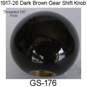 1917-1926 BUICK Std. Gear Shift Knob Threaded 5/8" Fine.  GS-176