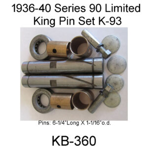 1936-40 Limited Ser.90 King Pin Set. KB-360