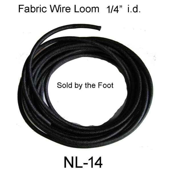 1/4"ID. Fabric Wire Loom. NL-14