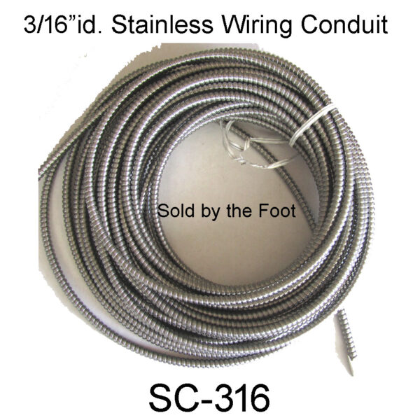 3/16" id. Stainless Wire Conduit. SC-316