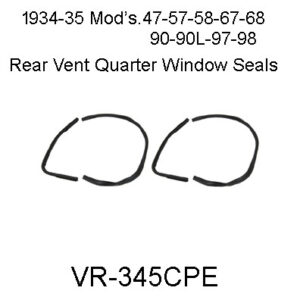 1934-35 Rear Qtr. Vent Window Seals
