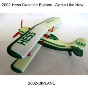 2002 HESS Biplane. Like new & works