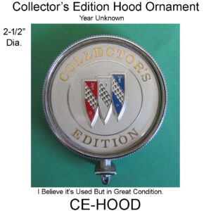 Collector's Edition Hood Ornament. CE-HOOD
