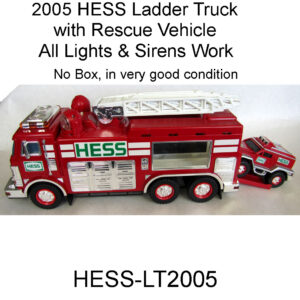 2005 HESS Ladder Truck w/rescue vehicle. HESS-LT2005