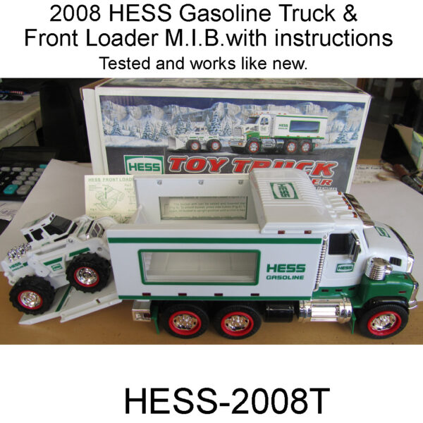 2008 HESS Truck & Front Loader Mint in Box HESS-2008T