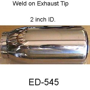 2" I.D. Exhaust Pipe Tip "weld-on". ED-545