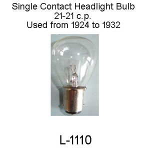 21-21 c.p. Headlight Bulb. L-1110