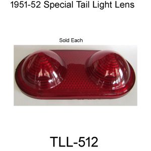1951-1952 BUICK Special Tail Light Lense. TLL-512
