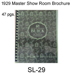 1929 Master Series Show Room Brochure. SL-29