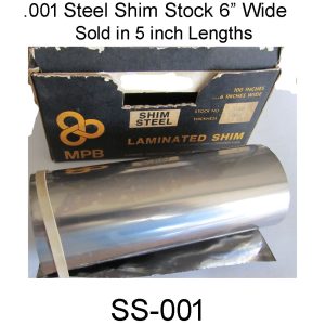 .001" Steel Shim Stock. SS-001