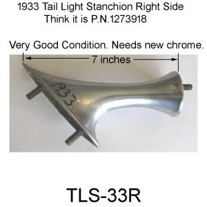 1933 BUICK Right Taillight Stanchion. TLS-33R