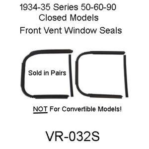 1934-1935 BUICK Ser.50-60-90 Ft. Vent Window Seals. VR-032S